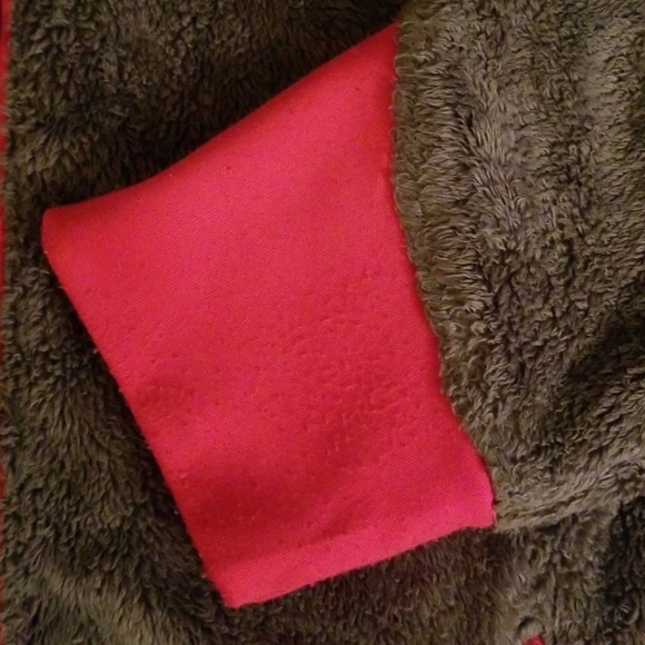 REI fuzzy zip up hooded jacket - Picture 3 of 4